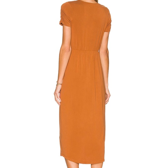 Perfect Fall Toned Wrap Dress - Picture 4 of 14